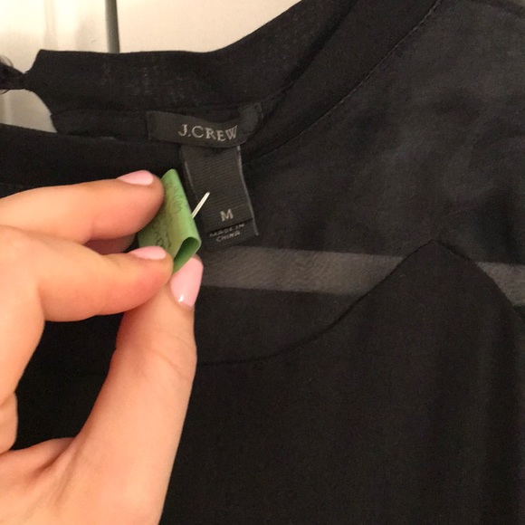 Jcrew top w sheer piping - Picture 3 of 3